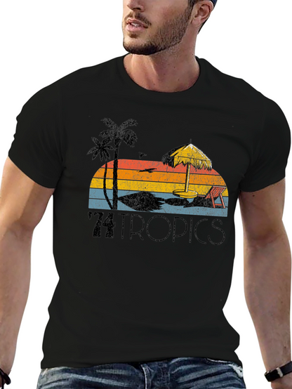 Retro 74 Tropics Beach Graphic Tee