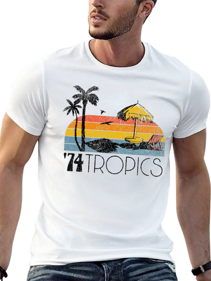 Retro 74 Tropics Beach Graphic Tee