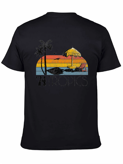 Retro 74 Tropics Beach Graphic Tee