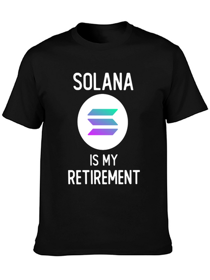 Solana Crypto T-Shirt - Retirement Plan Tee