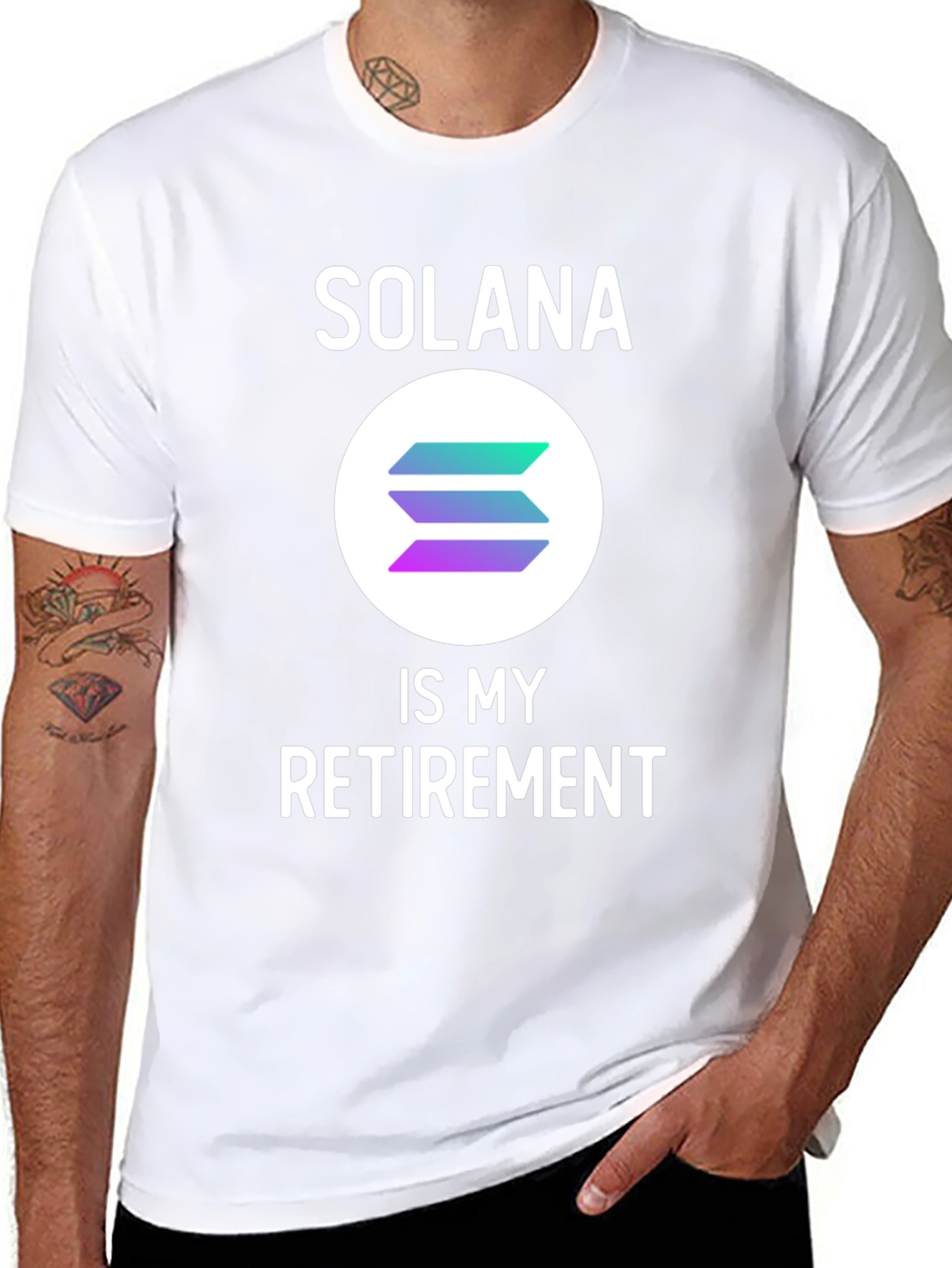 Solana Crypto T-Shirt - Retirement Plan Tee