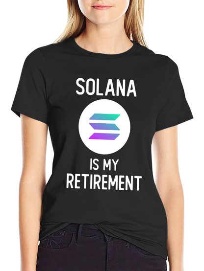 Solana Crypto T-Shirt - Retirement Plan Tee
