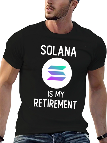 Solana Crypto T-Shirt - Retirement Plan Tee