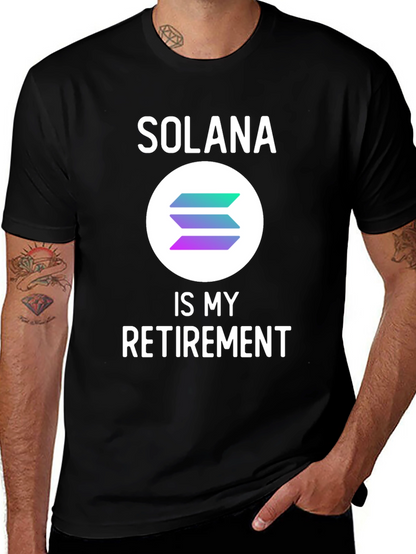 Solana Crypto T-Shirt - Retirement Plan Tee