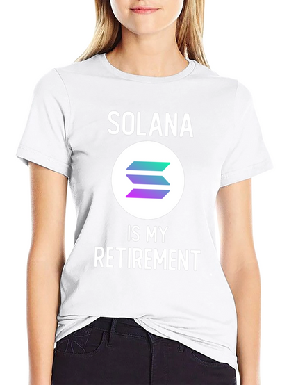 Solana Crypto T-Shirt - Retirement Plan Tee