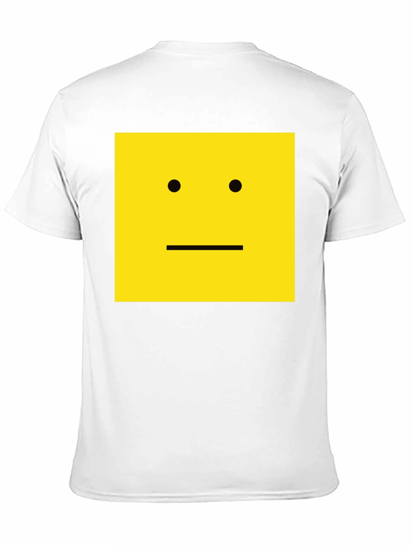 Square Face Graphic T-Shirt - Black Cotton Tee