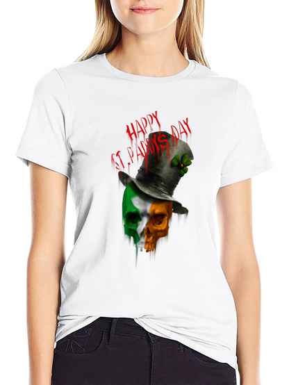 St. Patricks Day Skull T-Shirt