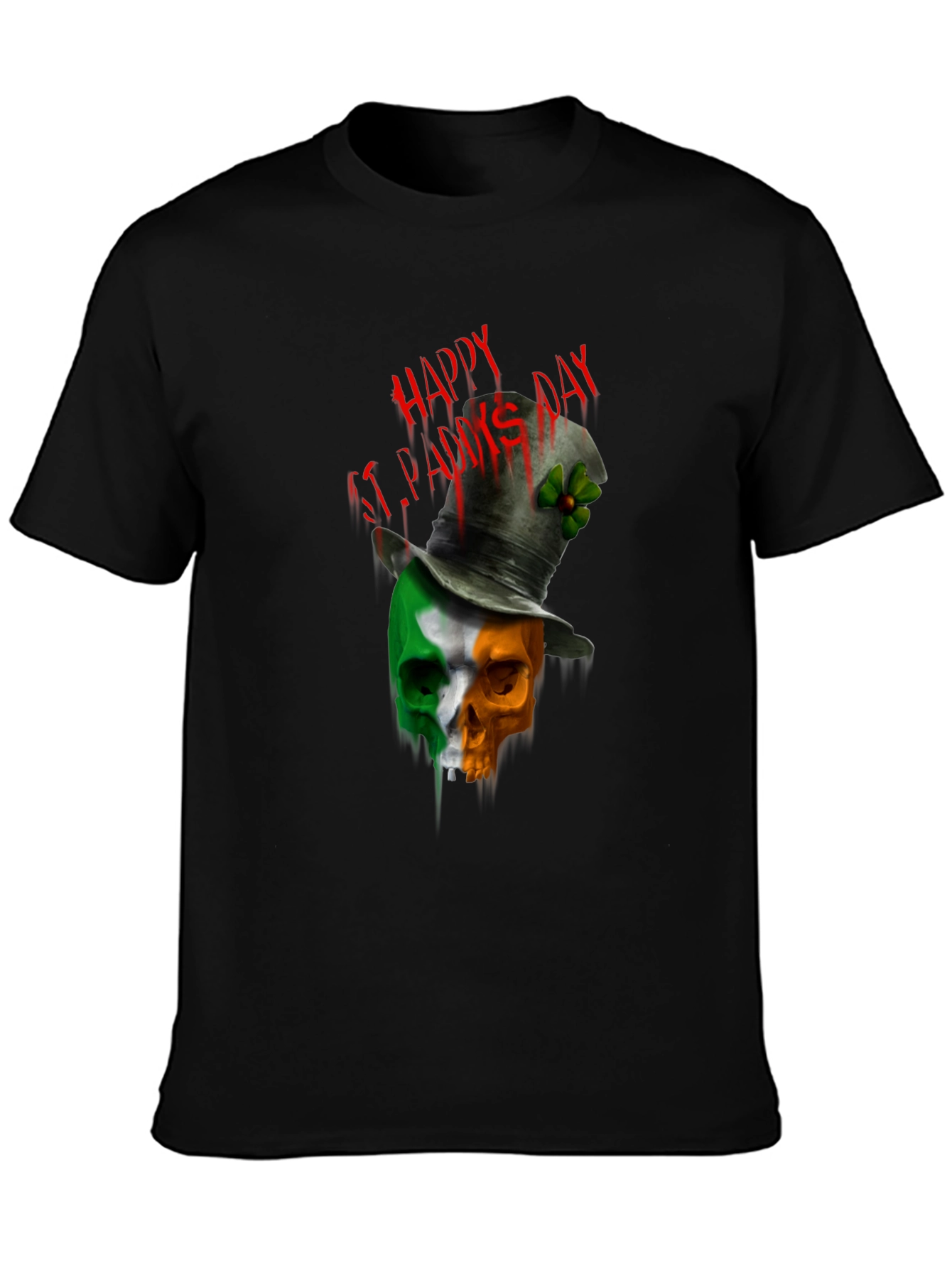 St. Patricks Day Skull T-Shirt