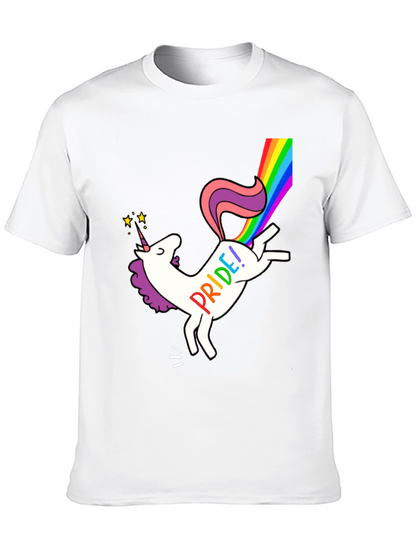 Pride Unicorn Graphic Tee - Black