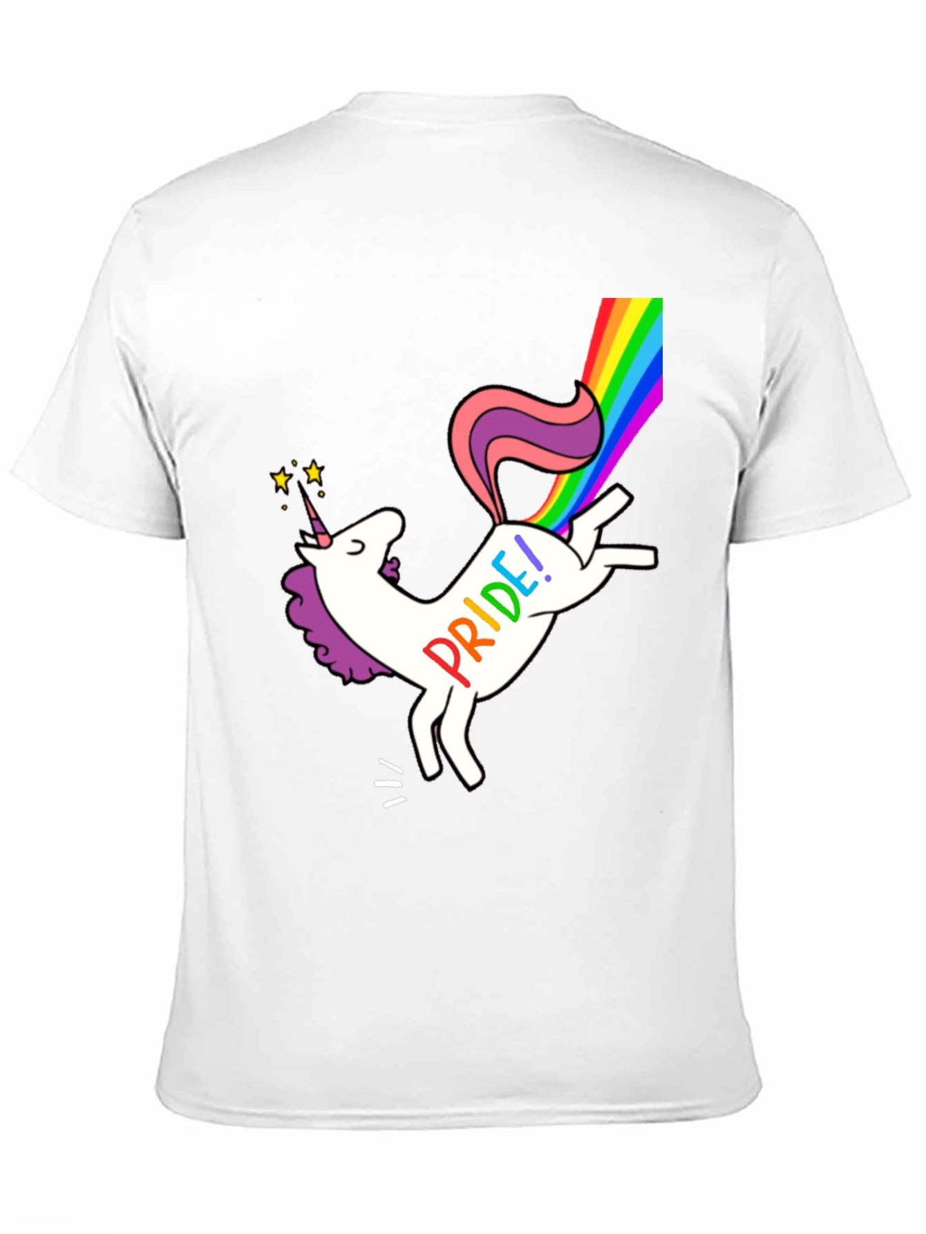 Pride Unicorn Graphic Tee - Black