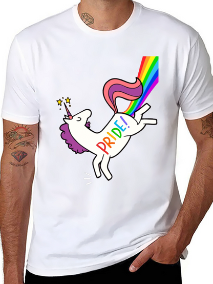 Pride Unicorn Graphic Tee - Black