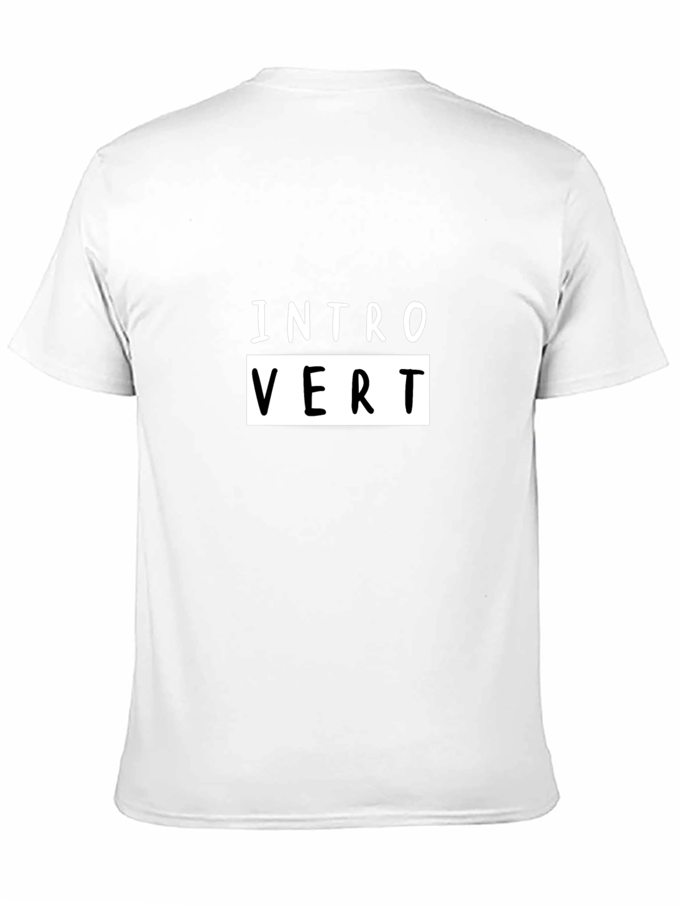 Introvert Graphic Tee - Soft Cotton Black Shirt