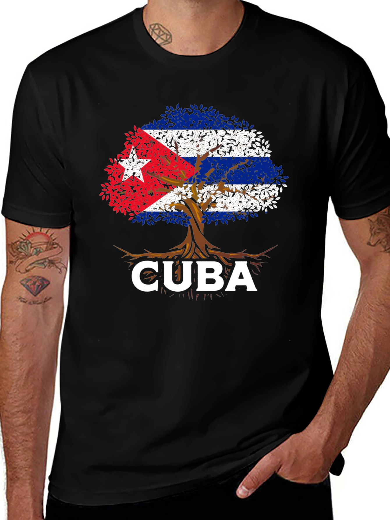 Cuba Flag Tree T-Shirt - Island Pride