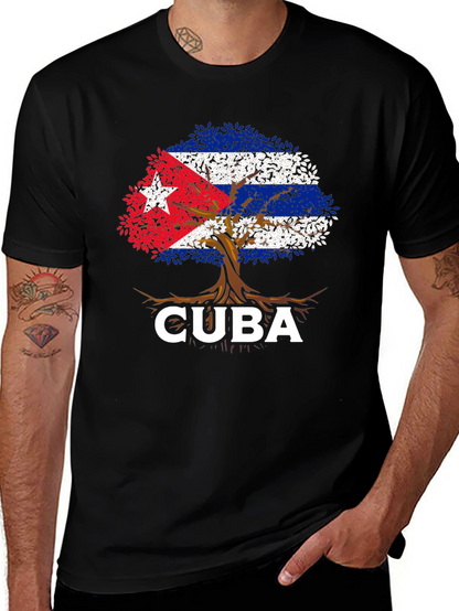 Cuba Flag Tree T-Shirt - Island Pride