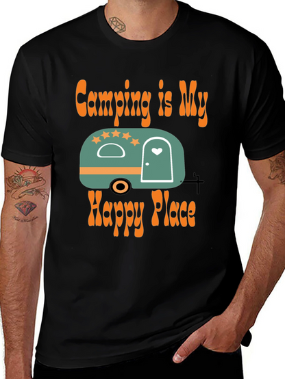 Camping Is My Happy Place Graphic Tee