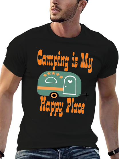 Camping Is My Happy Place Graphic Tee