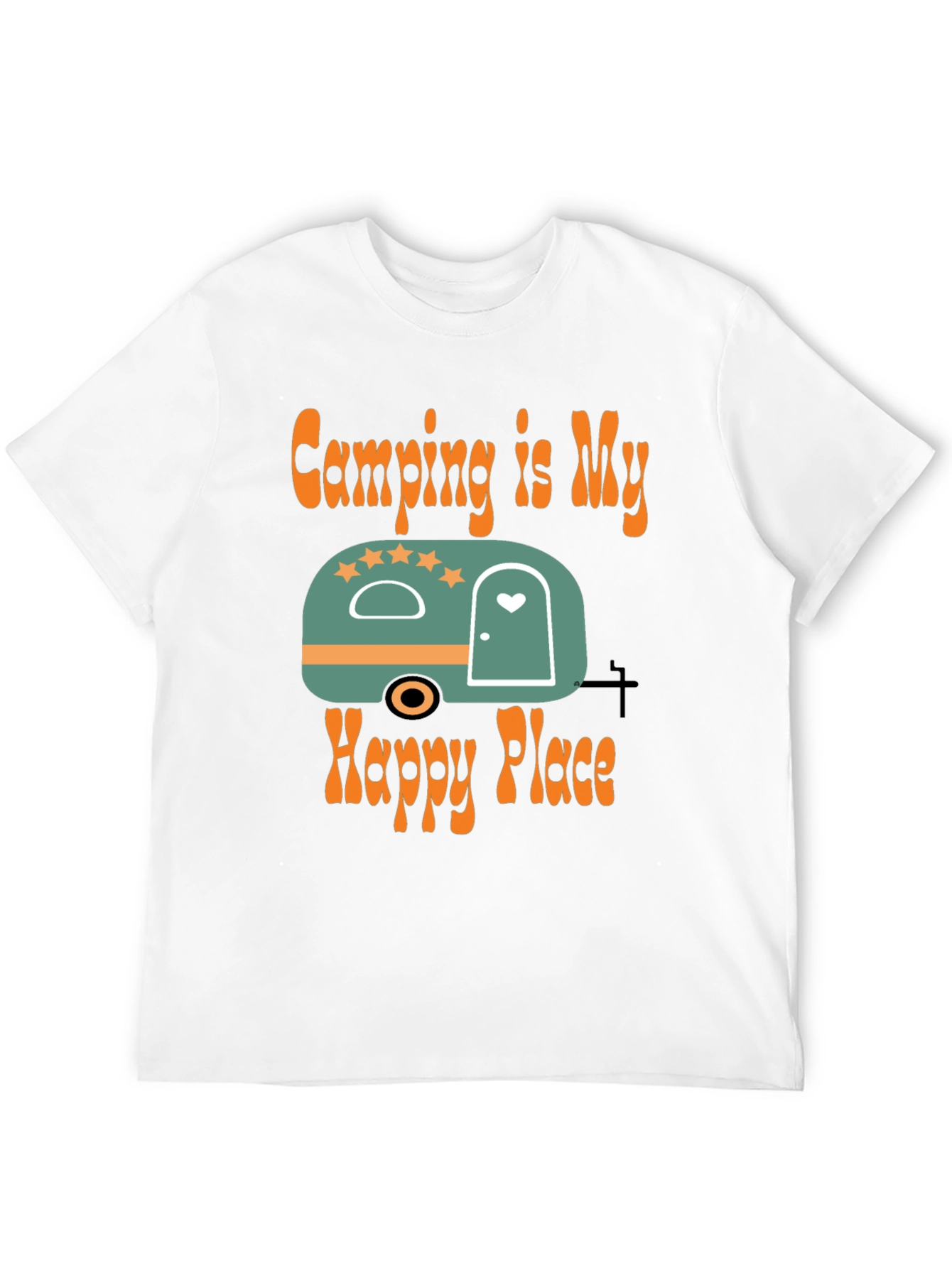 Camping Is My Happy Place Graphic Tee