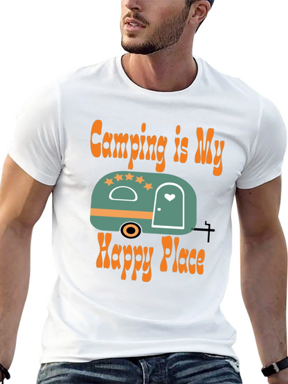 Camping Is My Happy Place Graphic Tee