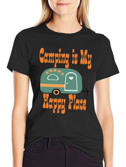 Camping Is My Happy Place Graphic Tee