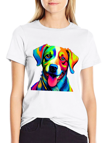 Dog Pop Art Graphic Tee - Mens Black T-Shirt