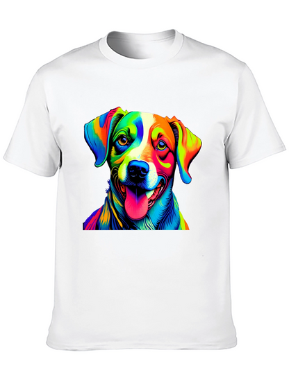 Dog Pop Art Graphic Tee - Mens Black T-Shirt