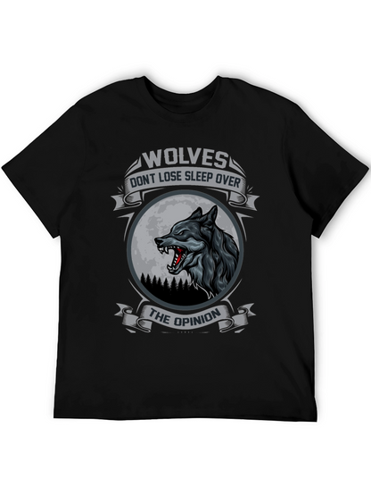 Wolves Dont Lose Sleep Over The Opinion T-Shirt