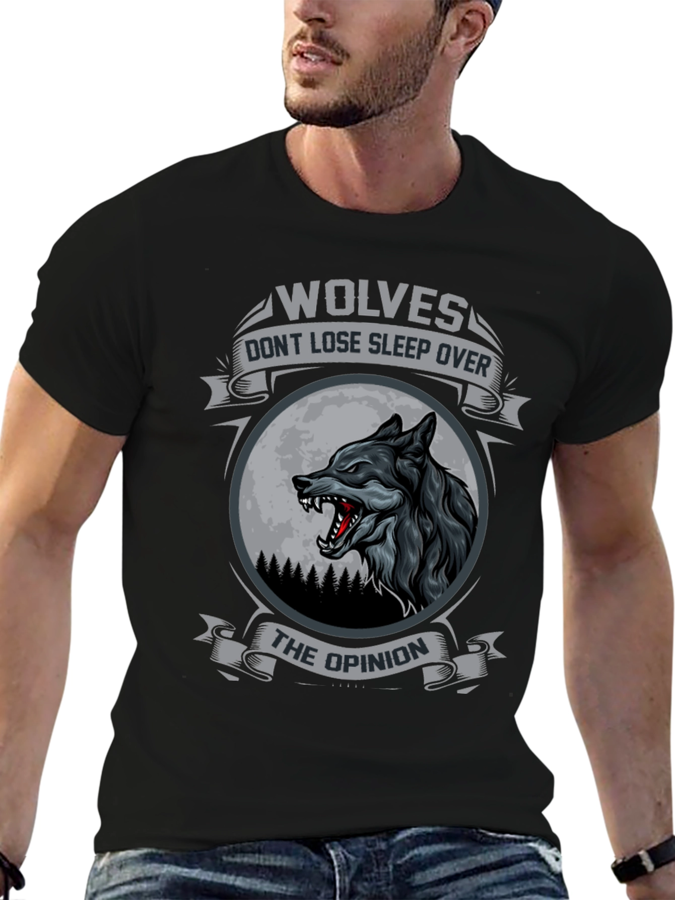 Wolves Dont Lose Sleep Over The Opinion T-Shirt