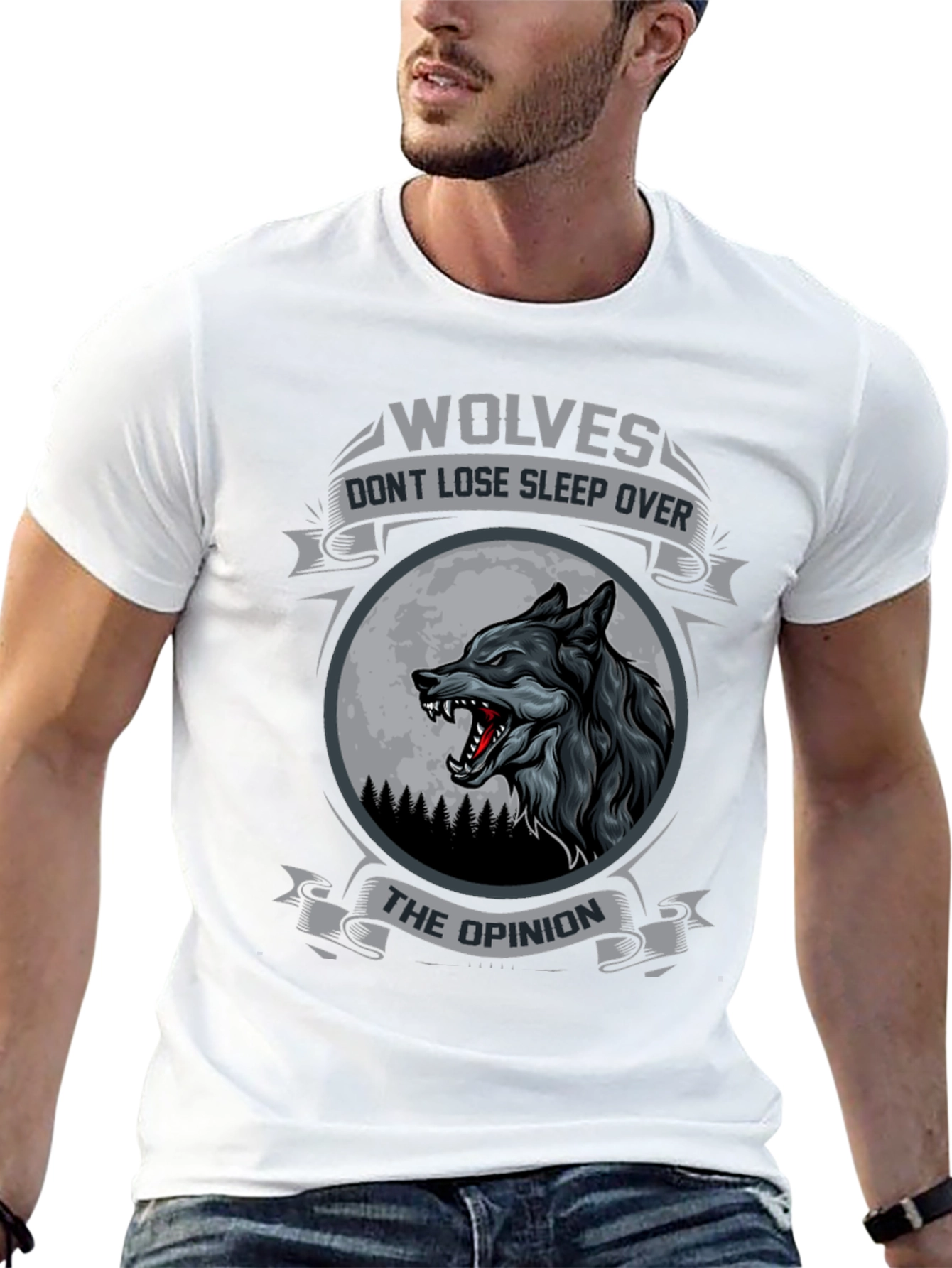 Wolves Dont Lose Sleep Over The Opinion T-Shirt