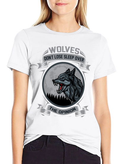 Wolves Dont Lose Sleep Over The Opinion T-Shirt