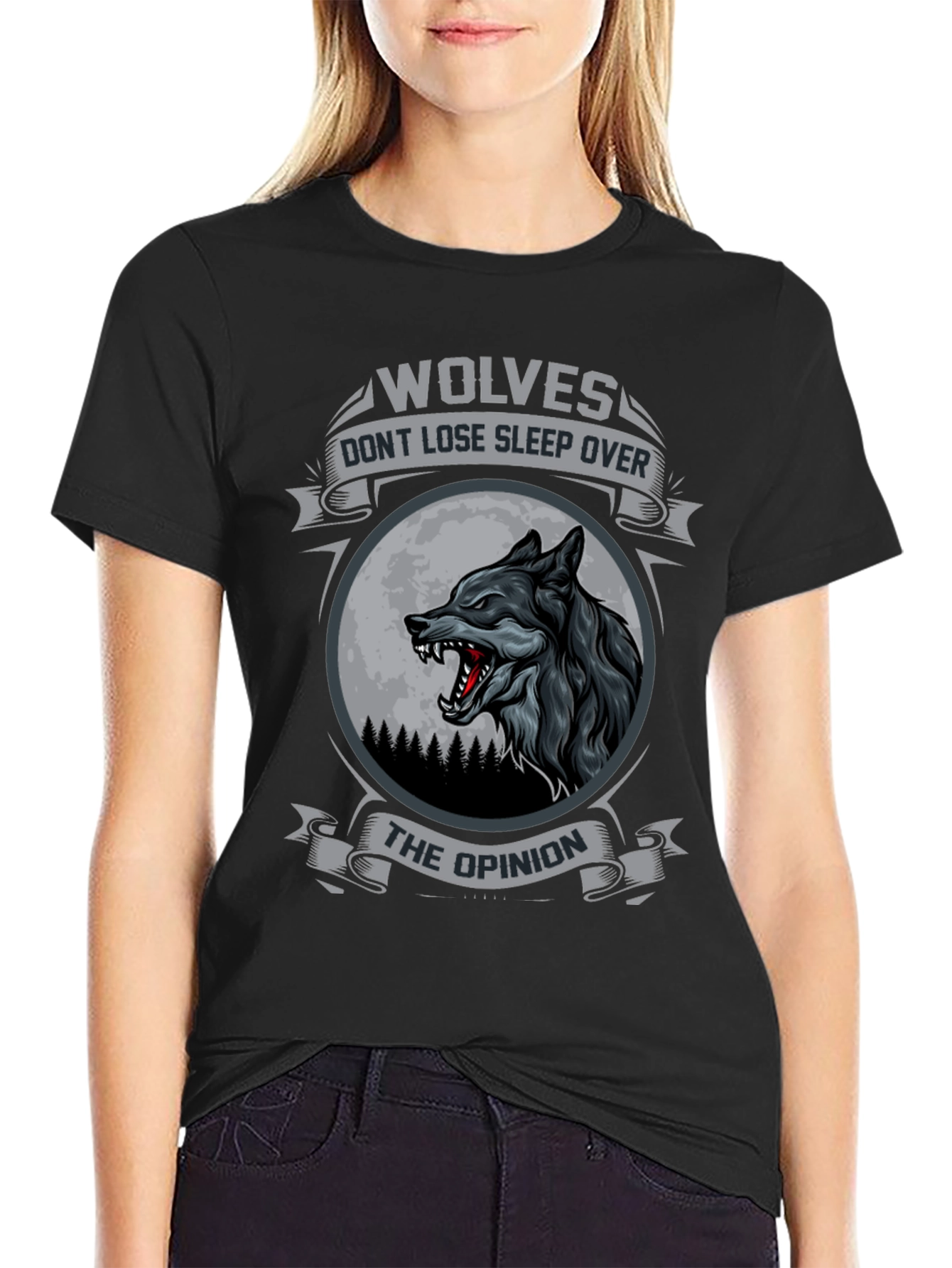 Wolves Dont Lose Sleep Over The Opinion T-Shirt