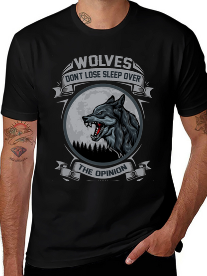Wolves Dont Lose Sleep Over The Opinion T-Shirt