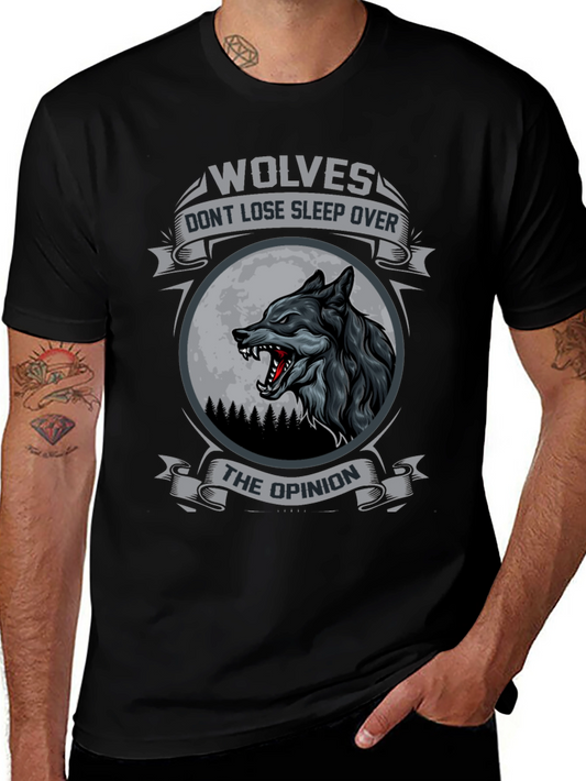Wolves Dont Lose Sleep Over The Opinion T-Shirt