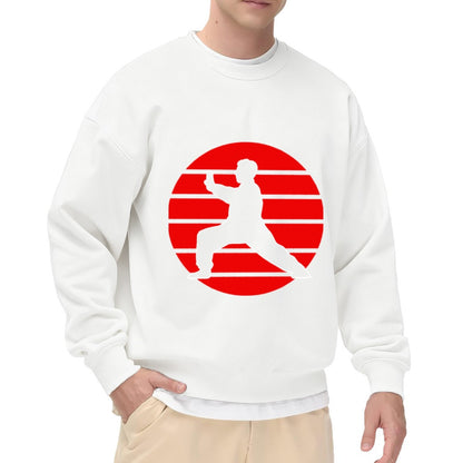 Kung Fu Martial Arts Silhouette Graphic Crewneck