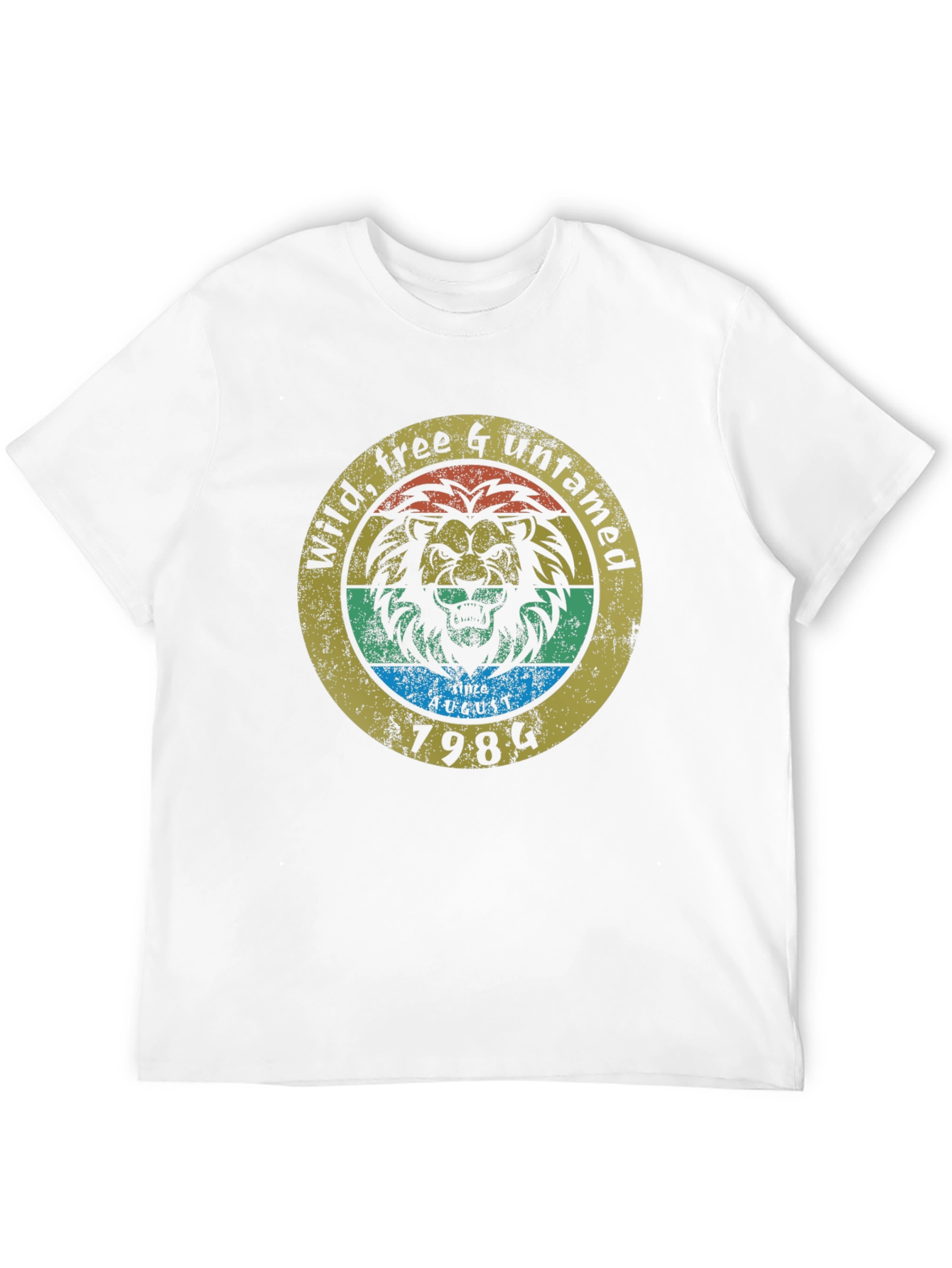 Wild Free & Untamed Lion Graphic Tee - 1984