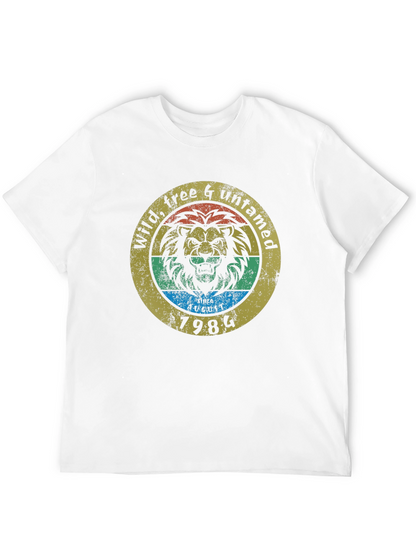 Wild Free & Untamed Lion Graphic Tee - 1984