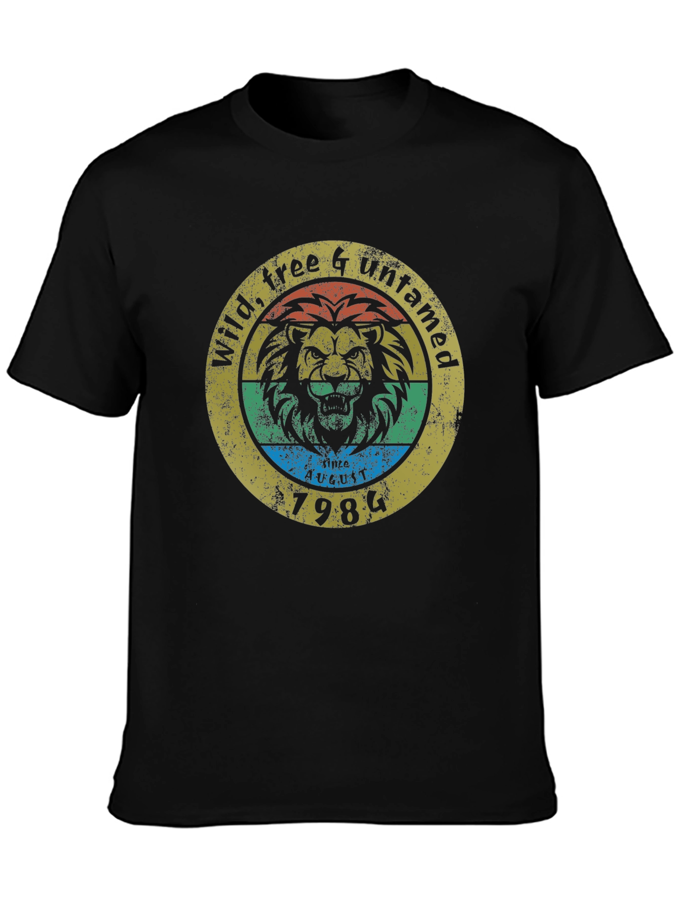 Wild Free & Untamed Lion Graphic Tee - 1984
