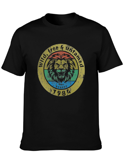 Wild Free & Untamed Lion Graphic Tee - 1984