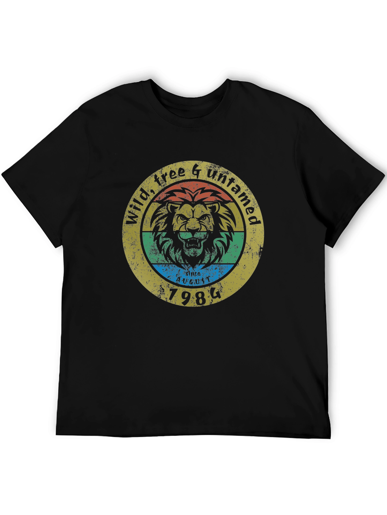 Wild Free & Untamed Lion Graphic Tee - 1984