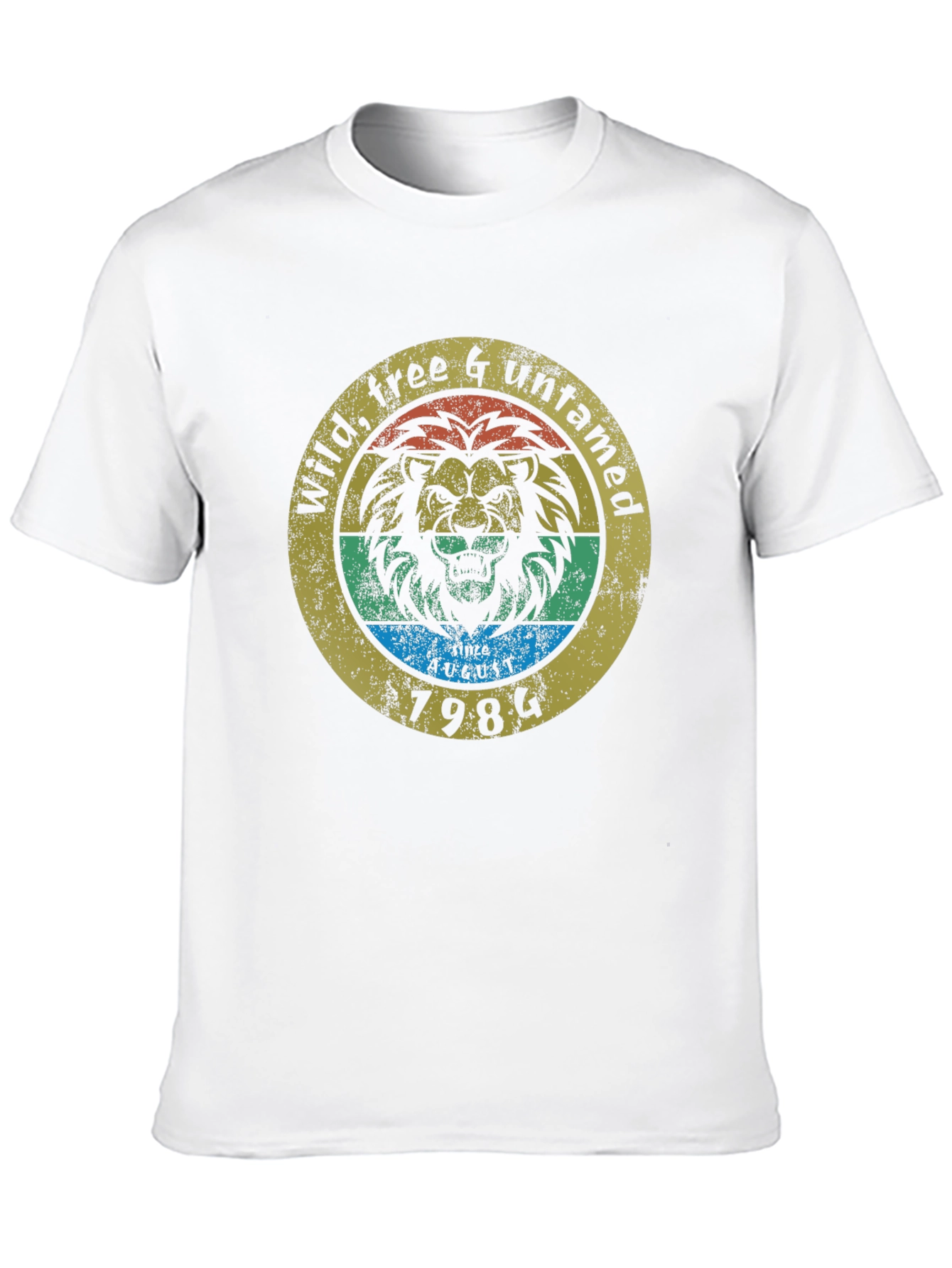 Wild Free & Untamed Lion Graphic Tee - 1984