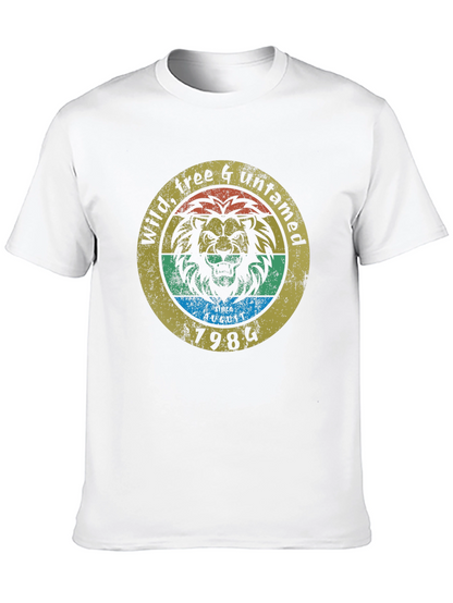 Wild Free & Untamed Lion Graphic Tee - 1984