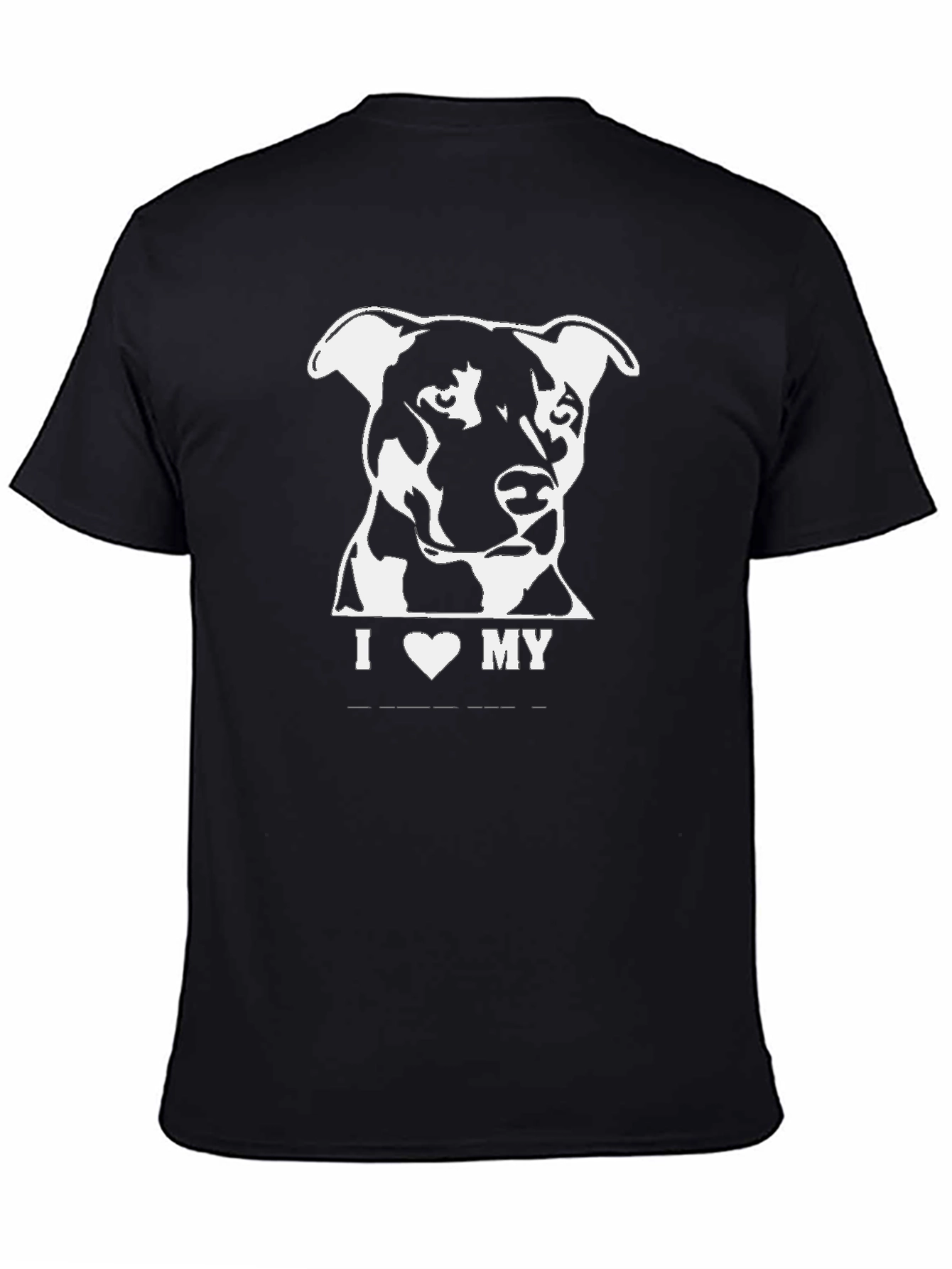 I Love My Dog Graphic Tee - Black T-Shirt
