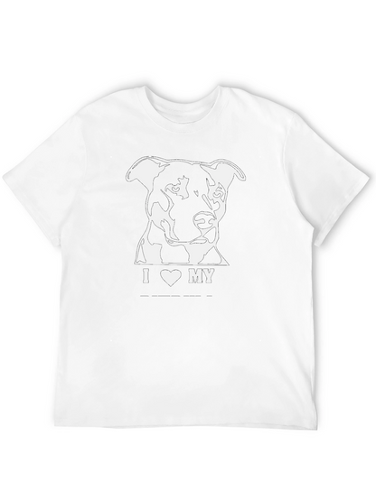 I Love My Dog Graphic Tee - Black T-Shirt