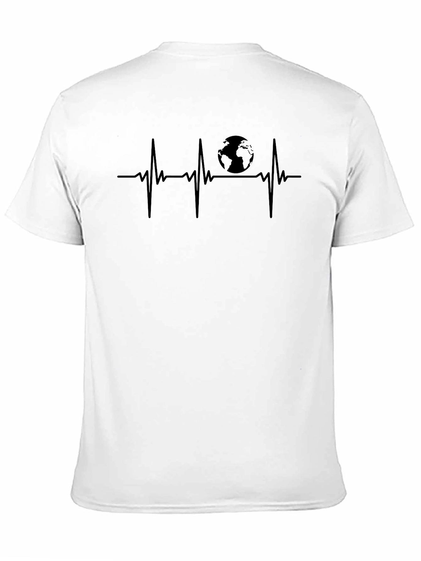 Earth Heartbeat Graphic Tee - Save the Planet Shirt