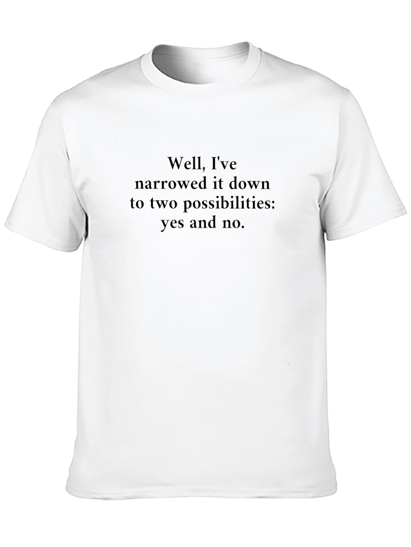 Funny Yes and No Graphic Tee