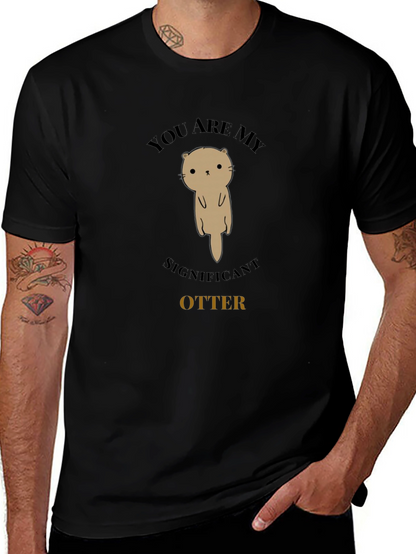 Significant Otter Graphic Tee - Unisex Black T-Shirt