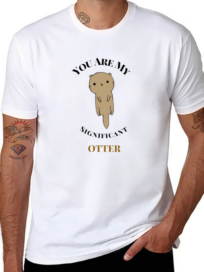 Significant Otter Graphic Tee - Unisex Black T-Shirt