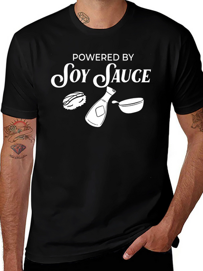 Soy Sauce Powered Black T-Shirt