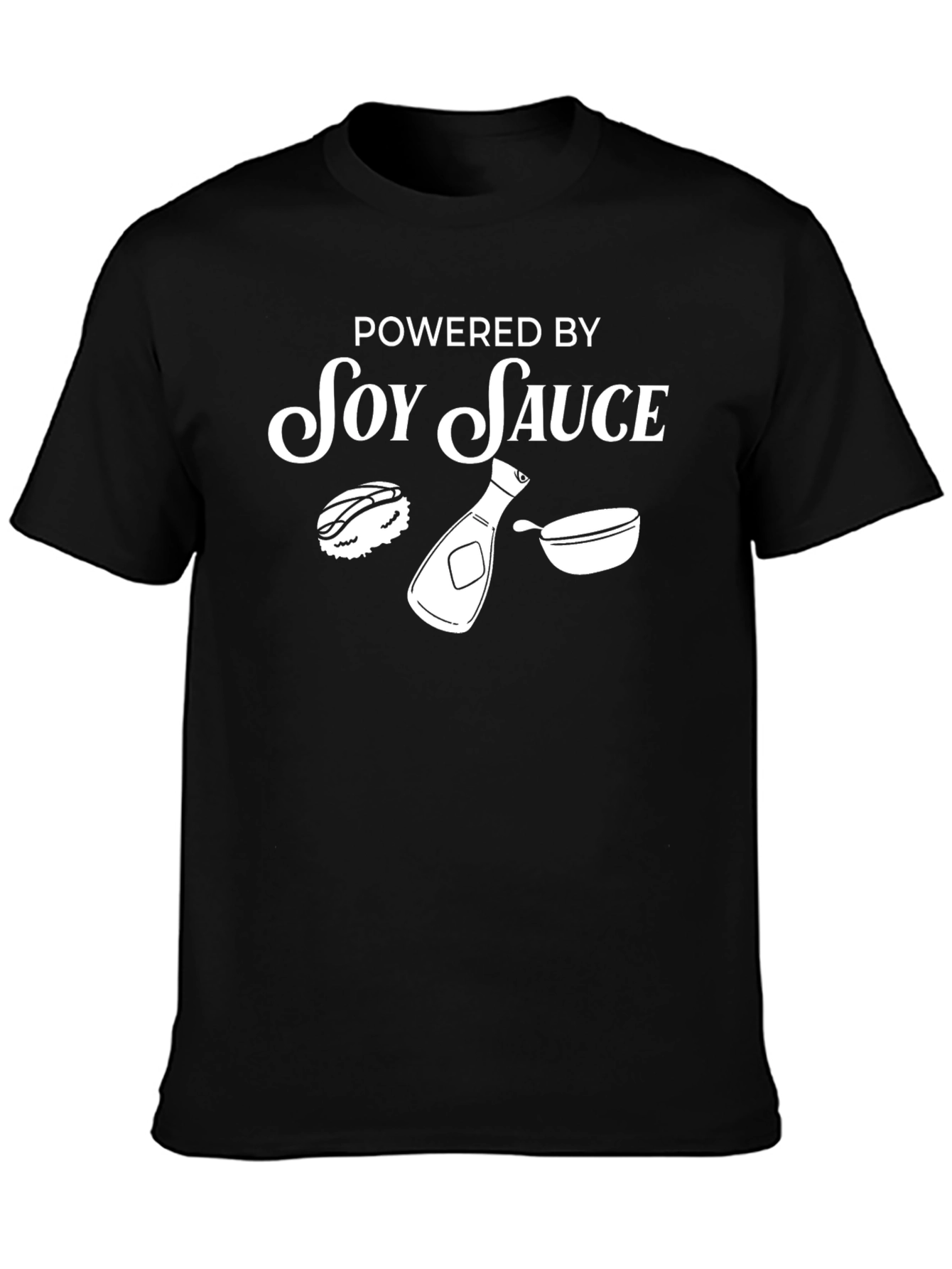 Soy Sauce Powered Black T-Shirt