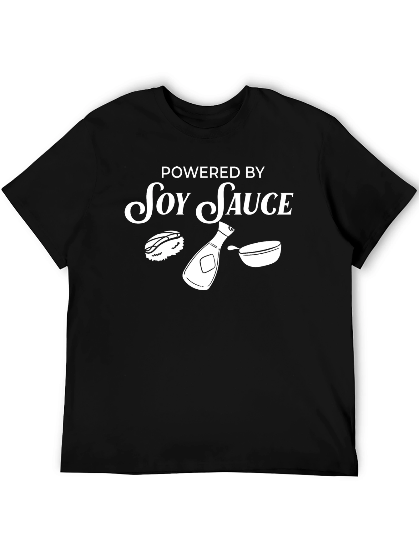 Soy Sauce Powered Black T-Shirt