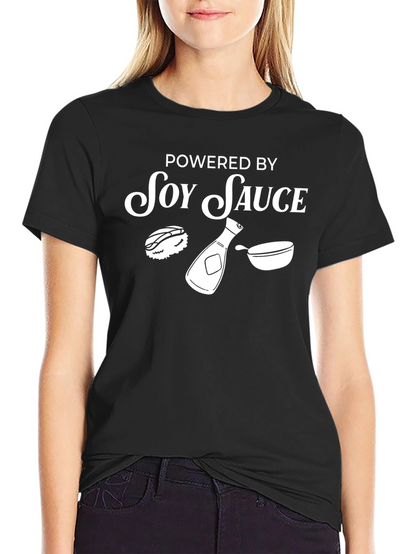 Soy Sauce Powered Black T-Shirt